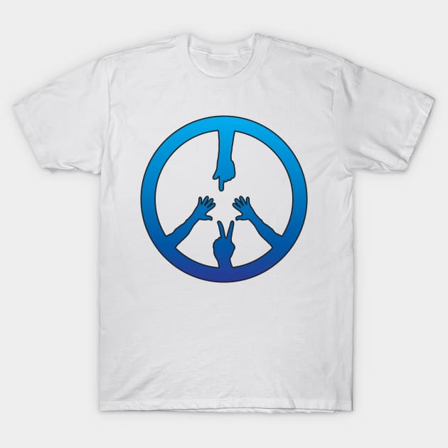 Peace Brothers and Sisters T-Shirt by ddtk